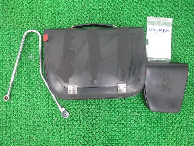 スクランブラー900 サドルバッグ トライアンフ(TRIUMPH) 純正 中古 バイク 部品 レア 2007年使用 SMTTJ9171G7283*** タンクバック ステー