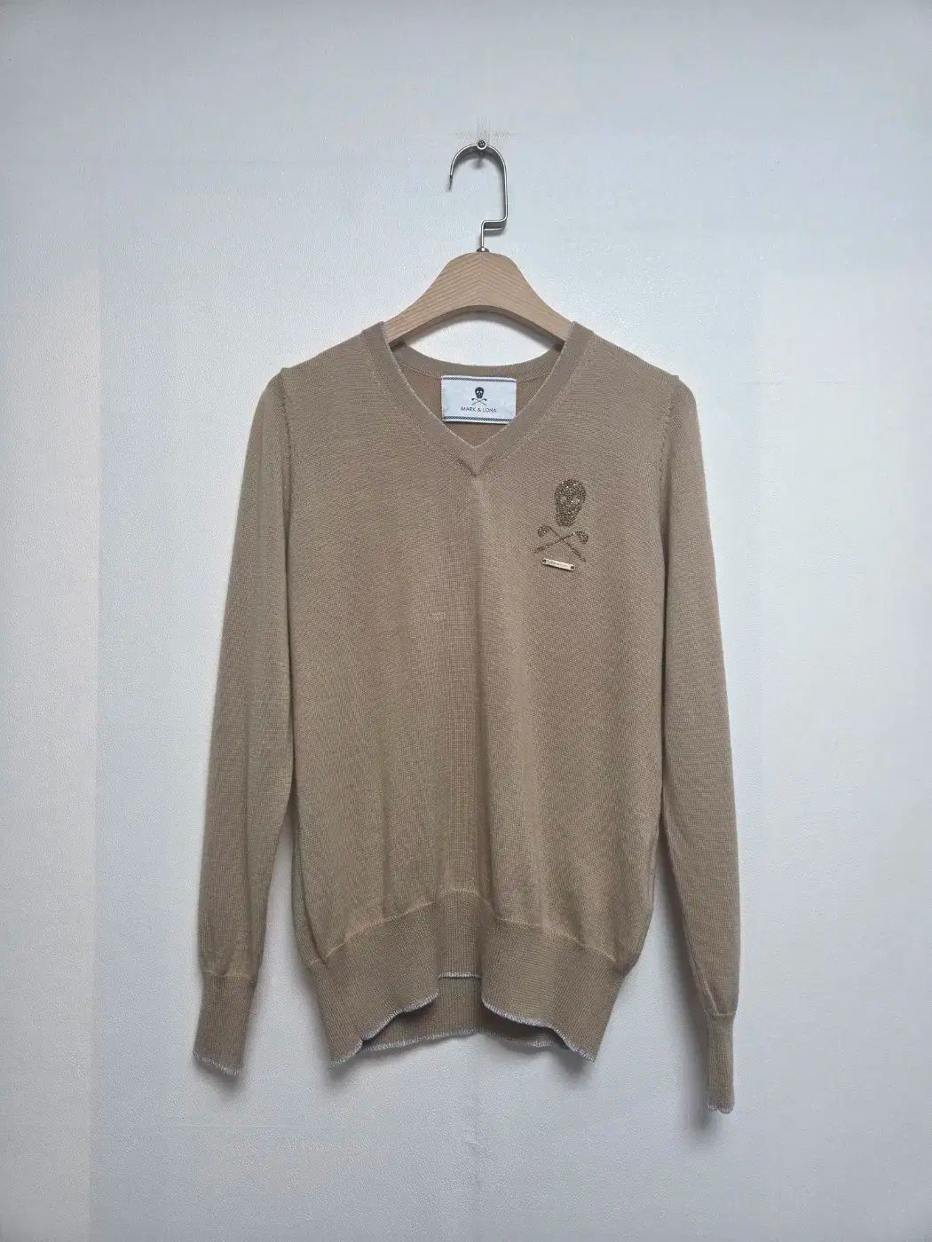 MARK - LONA マークアンドロナ レディース ゴルフ ニットTシャツ ダークアイボリー S