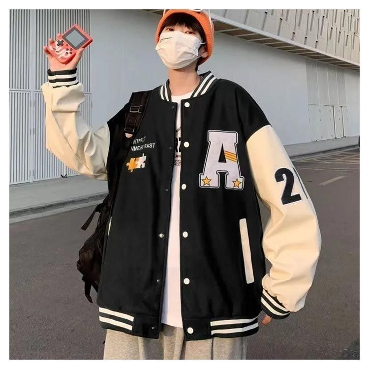 スタジャン 無地 メンズ ジャケット 中綿 ブルゾン フライトジャケット