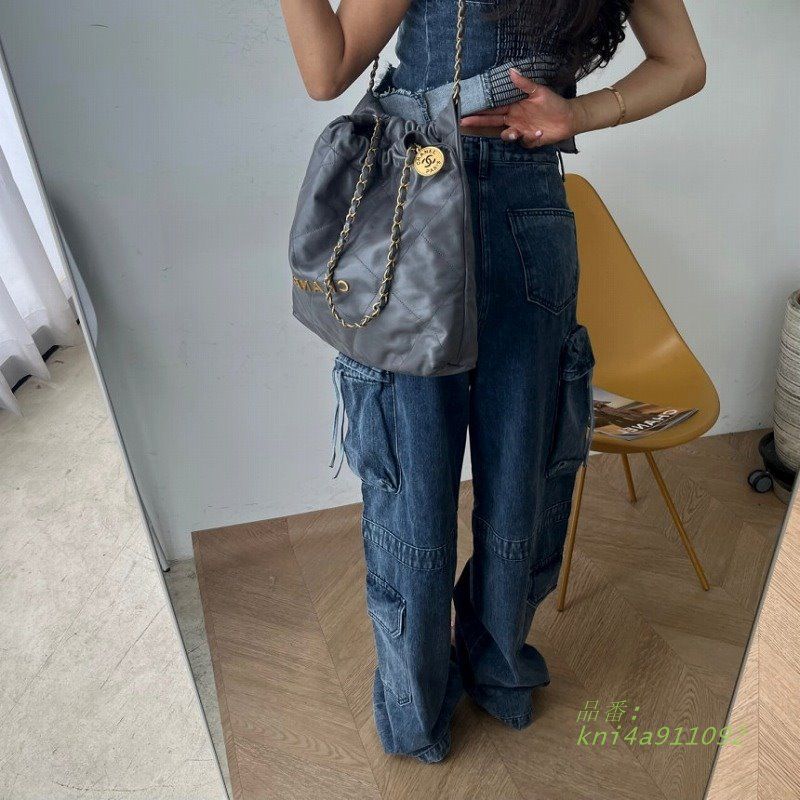カーゴデニムパンツ韓国ファッ kni4a911092