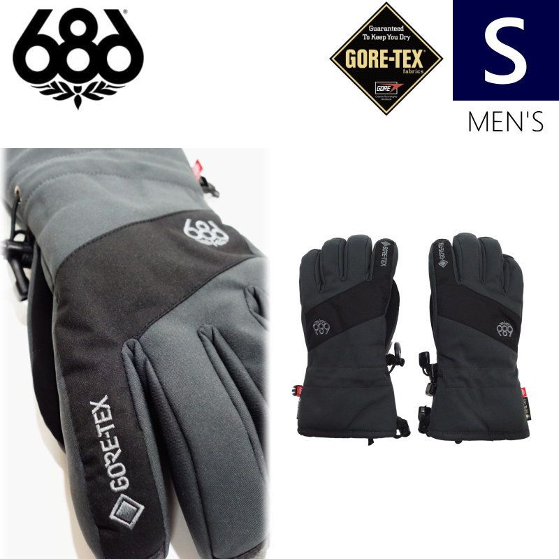 最終値下げ 即納】○23-24 686 GORE-TEX LINEAR GLOVE カラー:CHARCOAL S その他