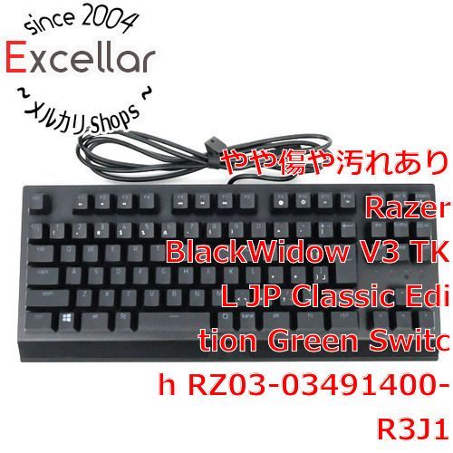 [bn:10] Razer　BlackWidow V3 TKL JP Classic Edition Green Switch RZ03-03491400-R3J1