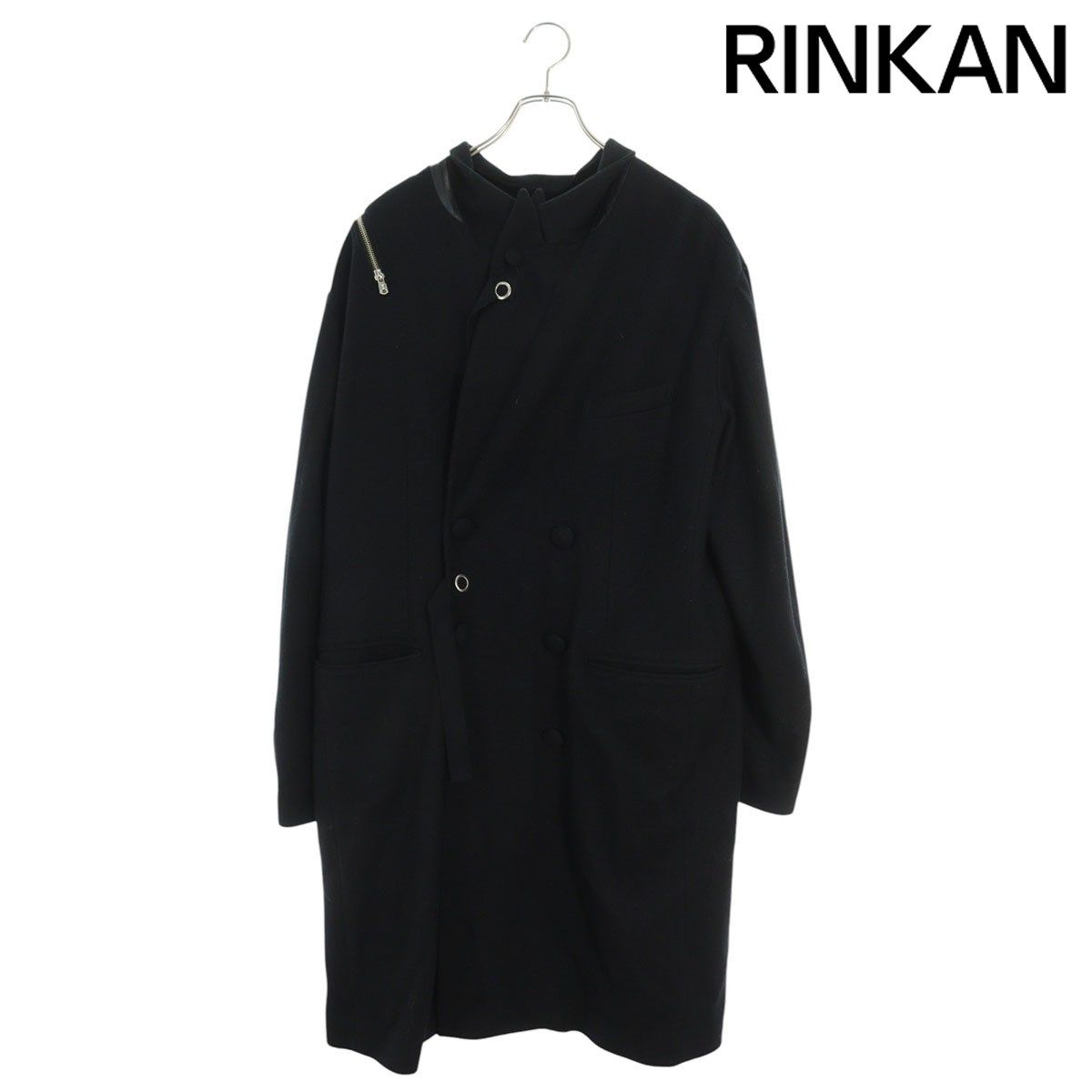 タカヒロミヤシタザソロイスト  22AW  sj.0005AW22 ダブルジップリバースシングルブレステッドチェスターコート メンズ 46 【2/27～3/18 タイムセール】