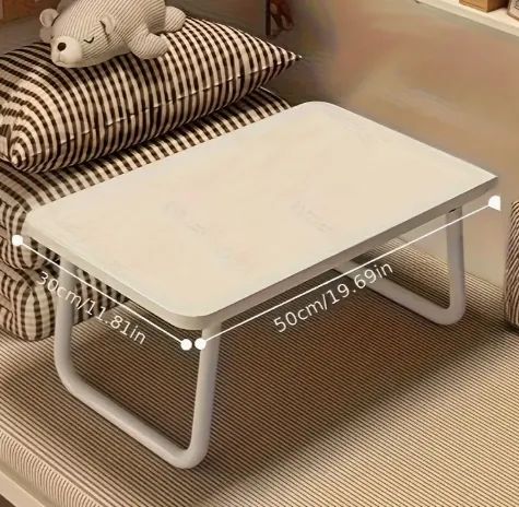 ベッド、勉強部屋、ノートパソコンデスク用の多機能折りたたみテーブル。オフィス、寝室、リビングルーム、屋外での使用に最適なポータブル折りたたみ式。安定脚付きの多目的テーブル