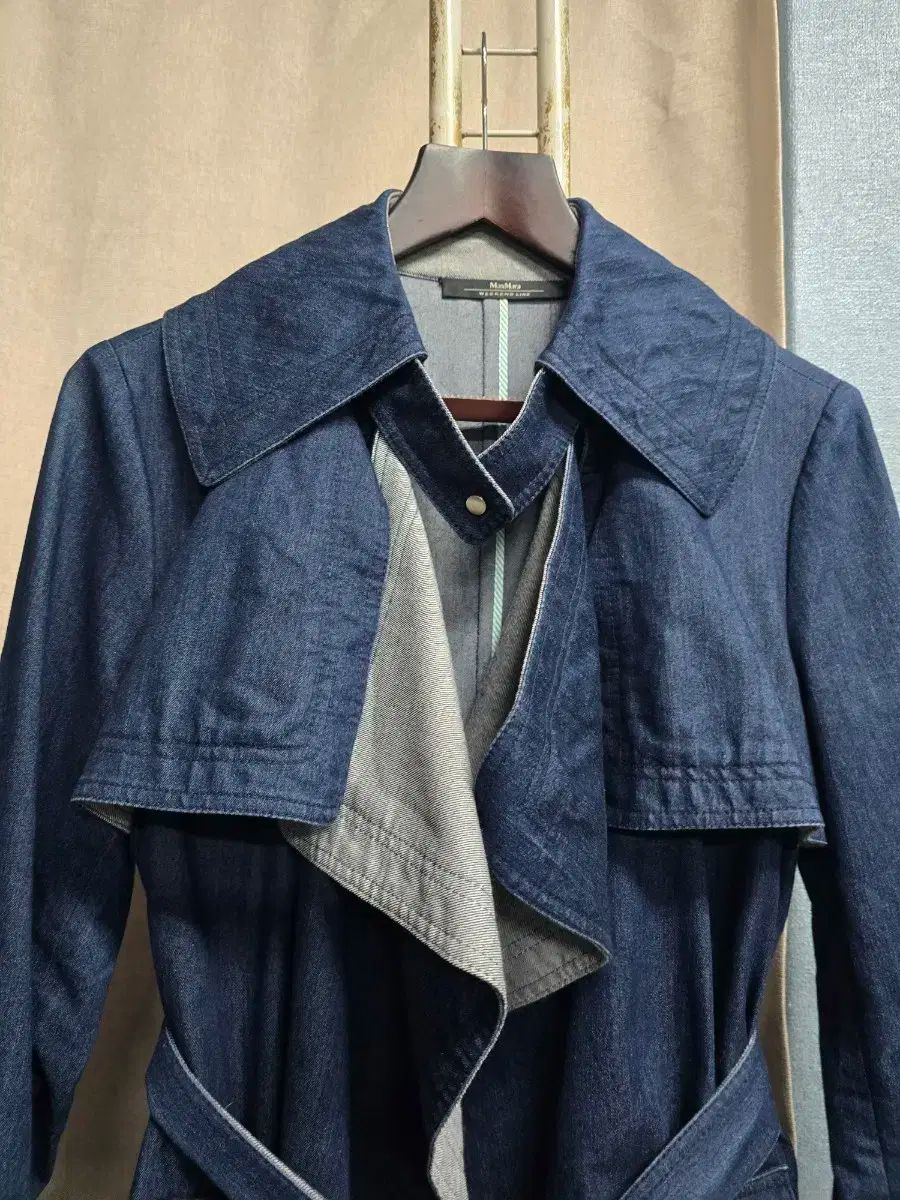 MaxMara デニム トレンチ コート