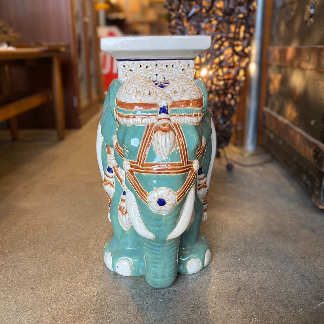 中国美術品　骨董　景泰藍　花器セット　台座付　アジアン置き物　アンティーク雑貨 中国美術品 骨董 景泰藍 花器セット 台座付 アジアン置き物