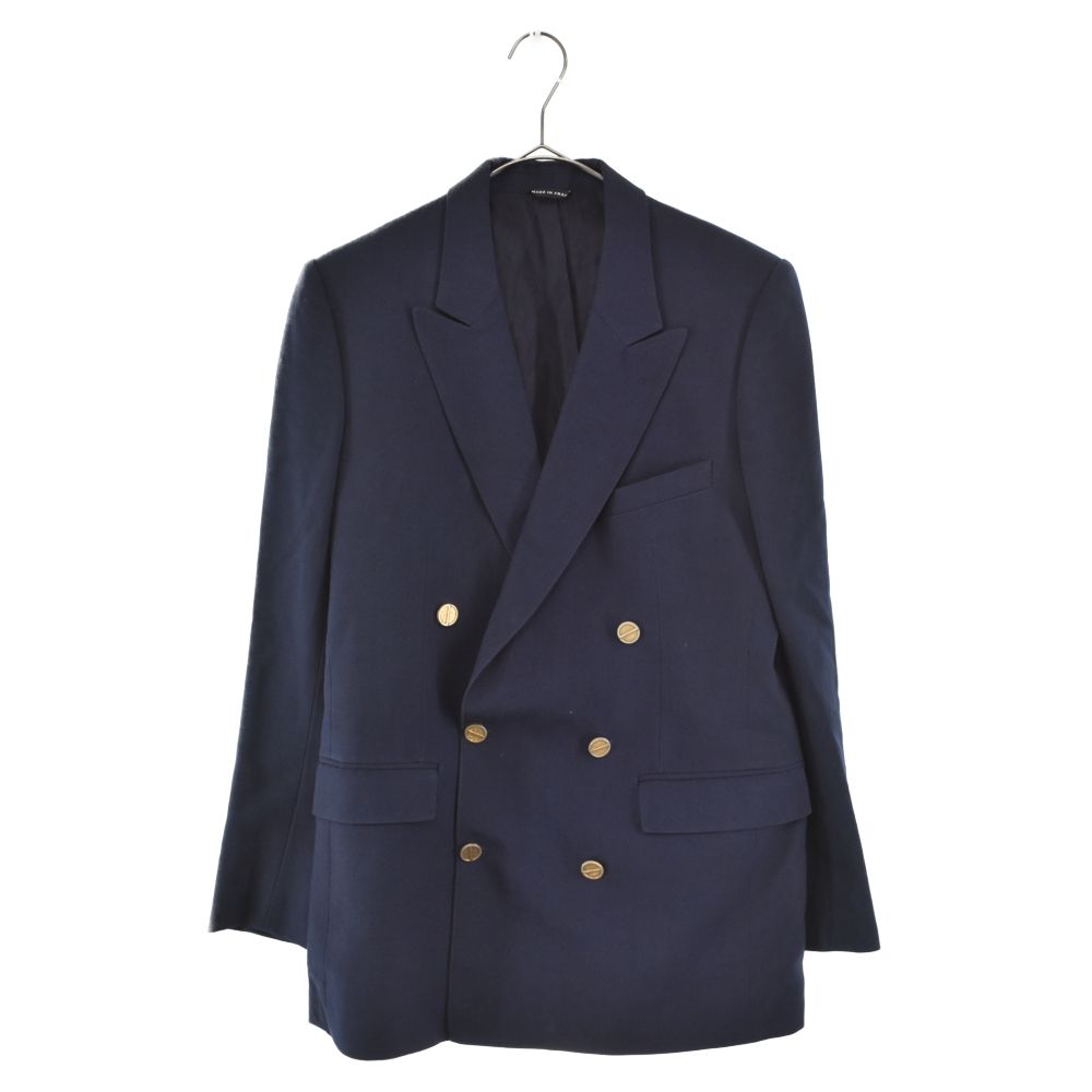 極美品 ノーブル 23AW ウールミルドピークドラペルジャケット 紺ブレ