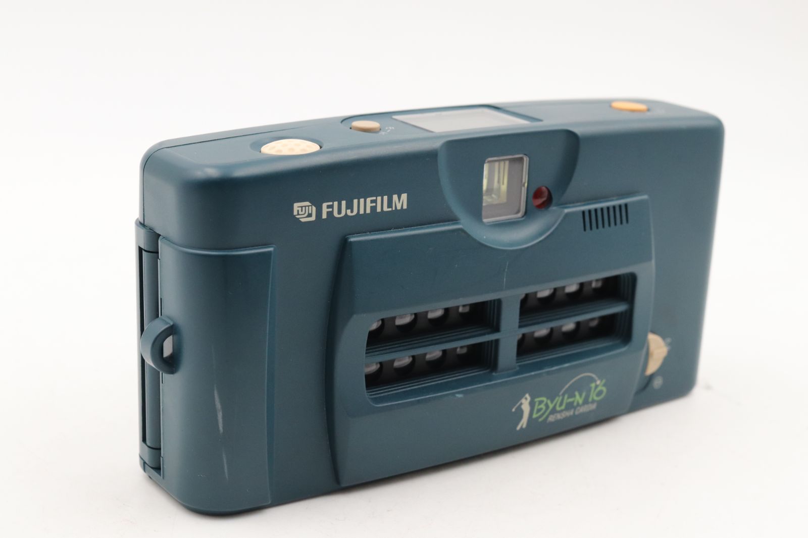  動作好調 FUJI フジ RENSHA CARDIA Byu N 16連写 カルディア ビューン コンパクトフィルムカメラ 14966 コンパクトカメラ(フィルム) フィルムカメラ