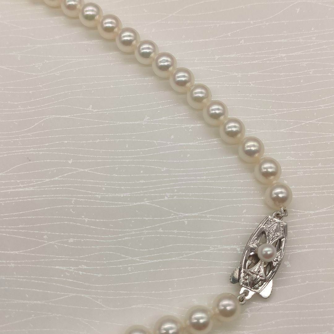 【美品】MIKIMOTO　一粒アコヤ真珠　パールネックレス【M刻印あり】 MIKIMOTO ミキモト真珠 あこや真珠 パールネックレス 径5.5〜6.0