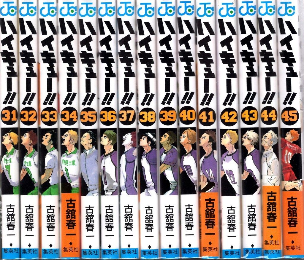 ハイキュー!! 全巻セット 34〜39巻 ハイキュー!! 34巻、37〜39,43,45巻33.5巻、排球本、排球極