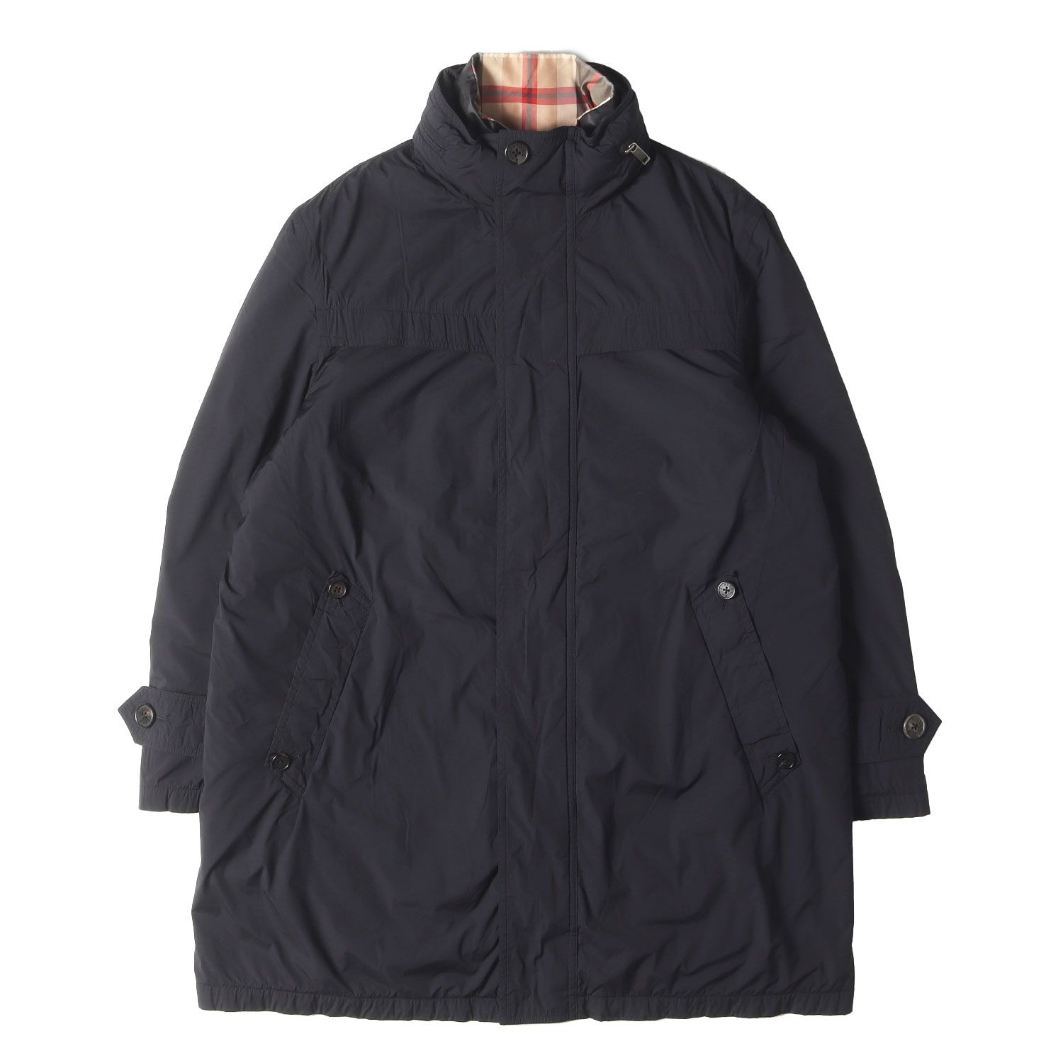 ジャケット・アウター MACKINTOSH LONDON マッキントッシュ ロンドン コート ブラック 黒 サイズ:M | チェック柄ダウン付き 3WAY ストレッチナイロン コート | アウター ジャケット 上着【メンズ】【】