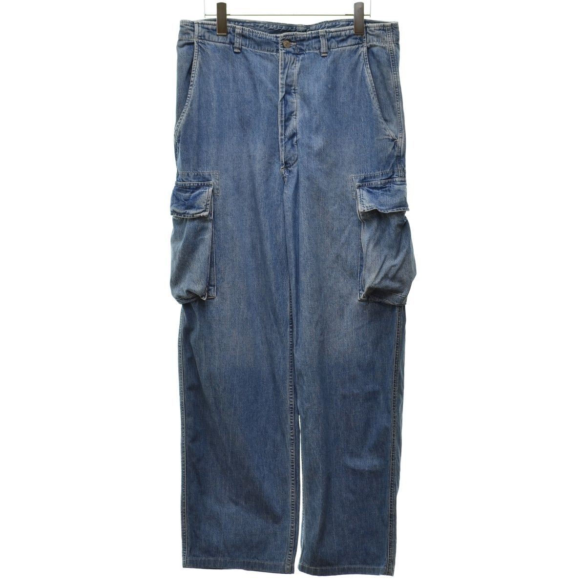 RRL/DOUBLERL】90s USA製 3つ星タグ デニムカーゴパンツ - メルカリ