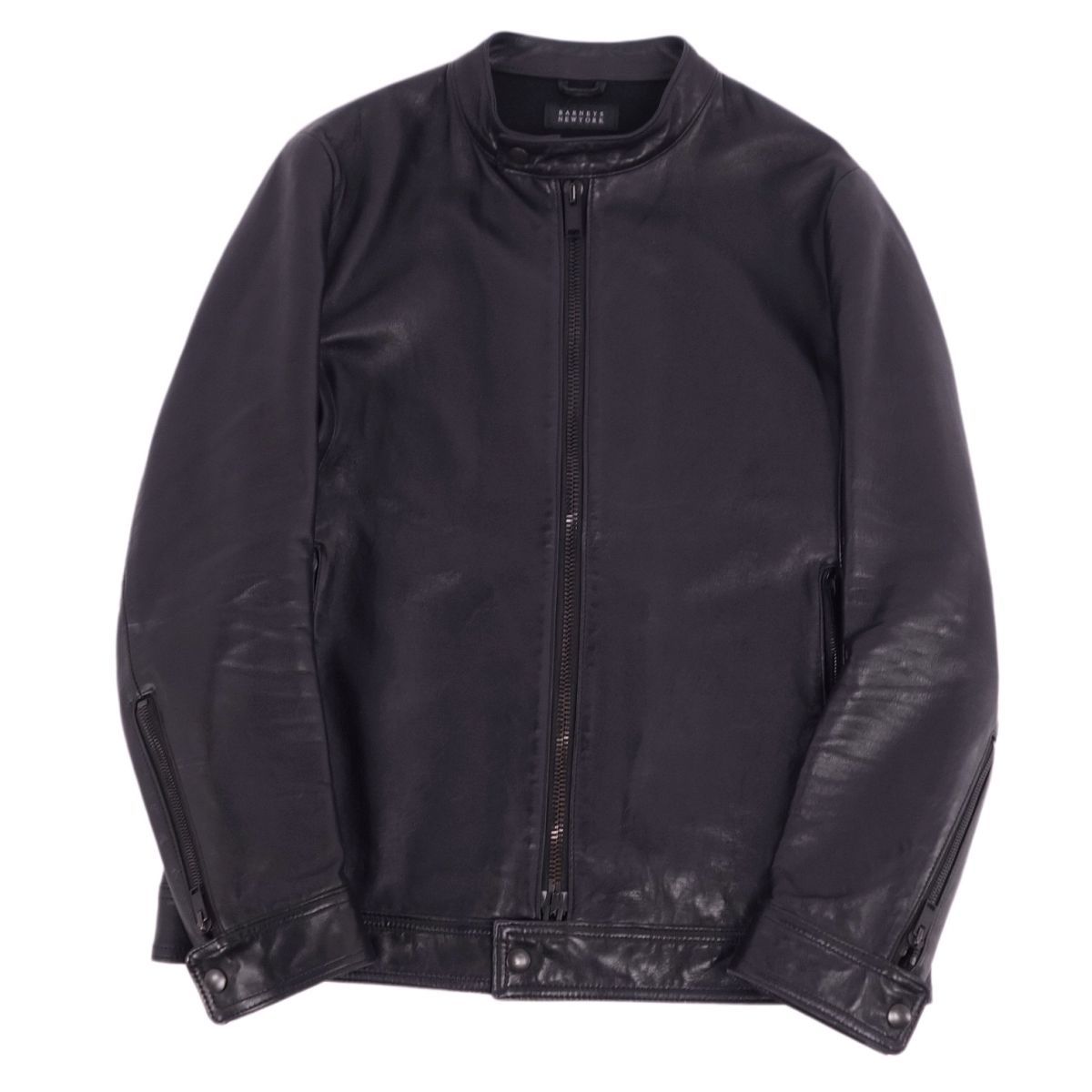 美品 バーニーズニューヨーク BARNEYS NEW YORK ジャケット レザー 