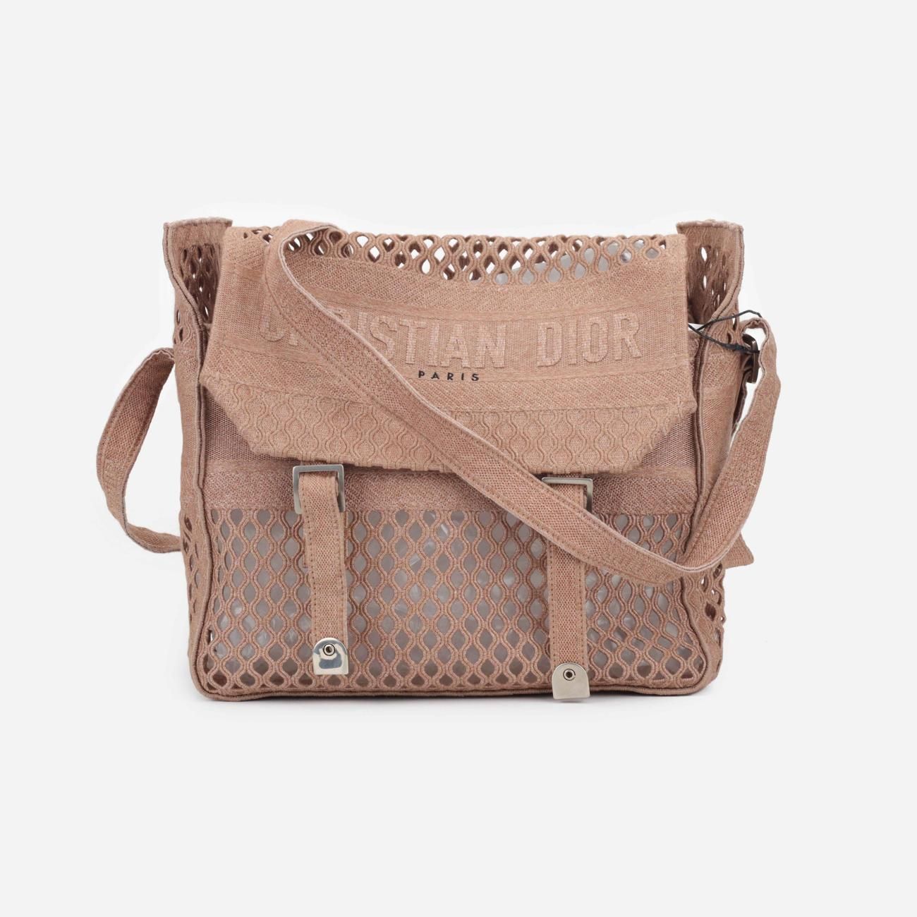 クリスチャンディオールChristian Dior ピンク キャンバス 50-MA-0290