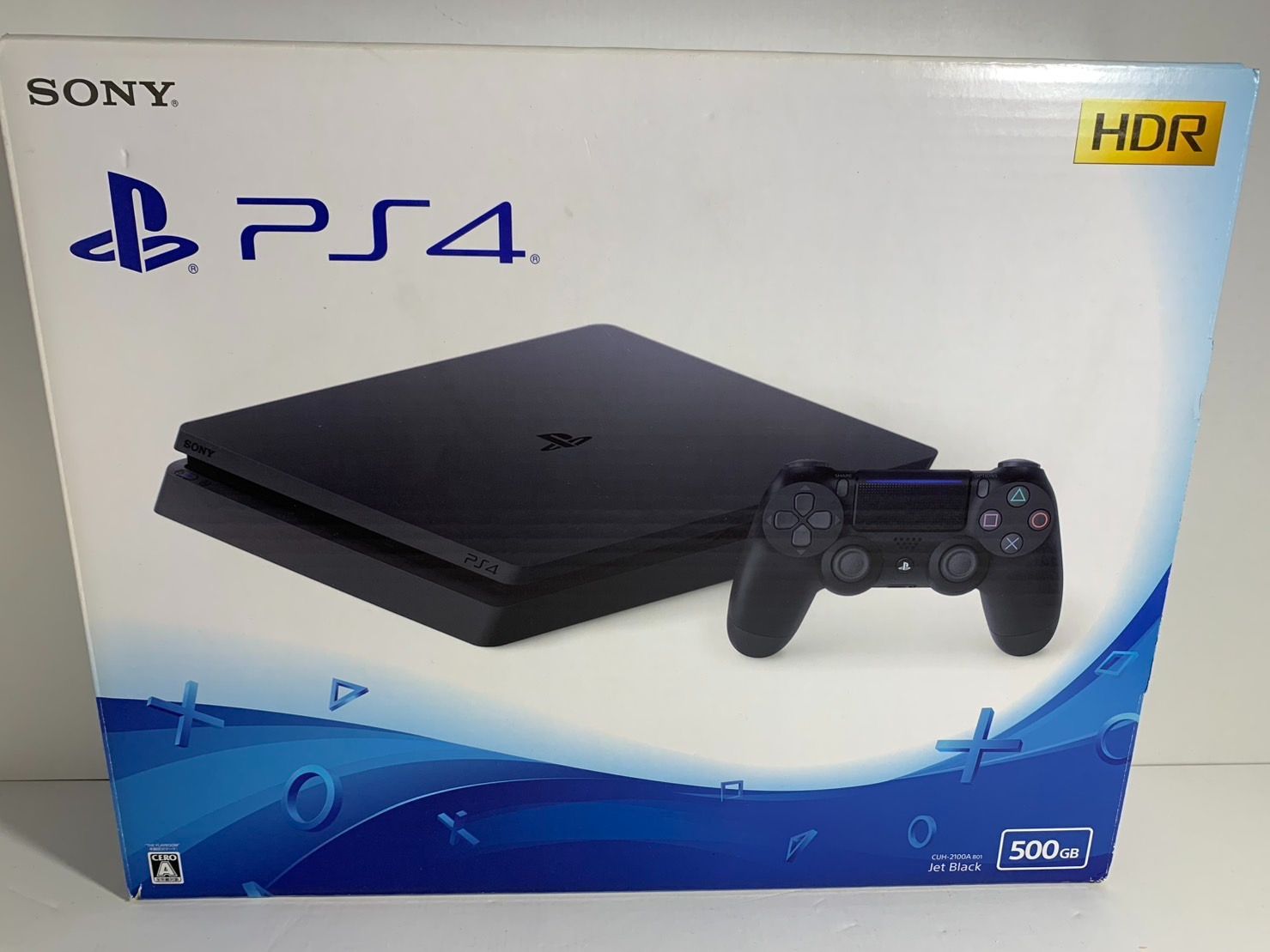 25.PlayStation 4 ジェット ブラック 500GB CUH-2100A B01 併売品