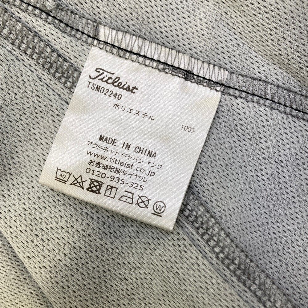 サイズ：M TITLEIST タイトリスト  長袖 ジップジャケット  グレー系 [240101424252] ゴルフウェア メンズ ストスト TITLEIST タイトリスト 長袖 ジップジャケット グレー系 サイズ