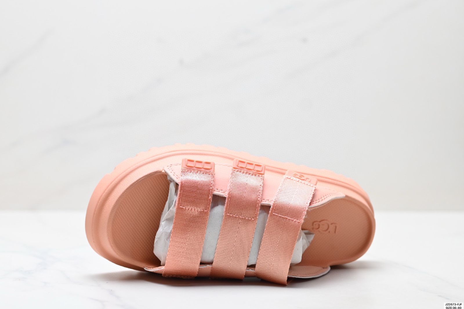 今日 UGG 2025 夏の新商品 レディースゴールデンシリーズ 厚底マジックテープ スリッパ 送料無料 在庫 セール価格 -MM輸入