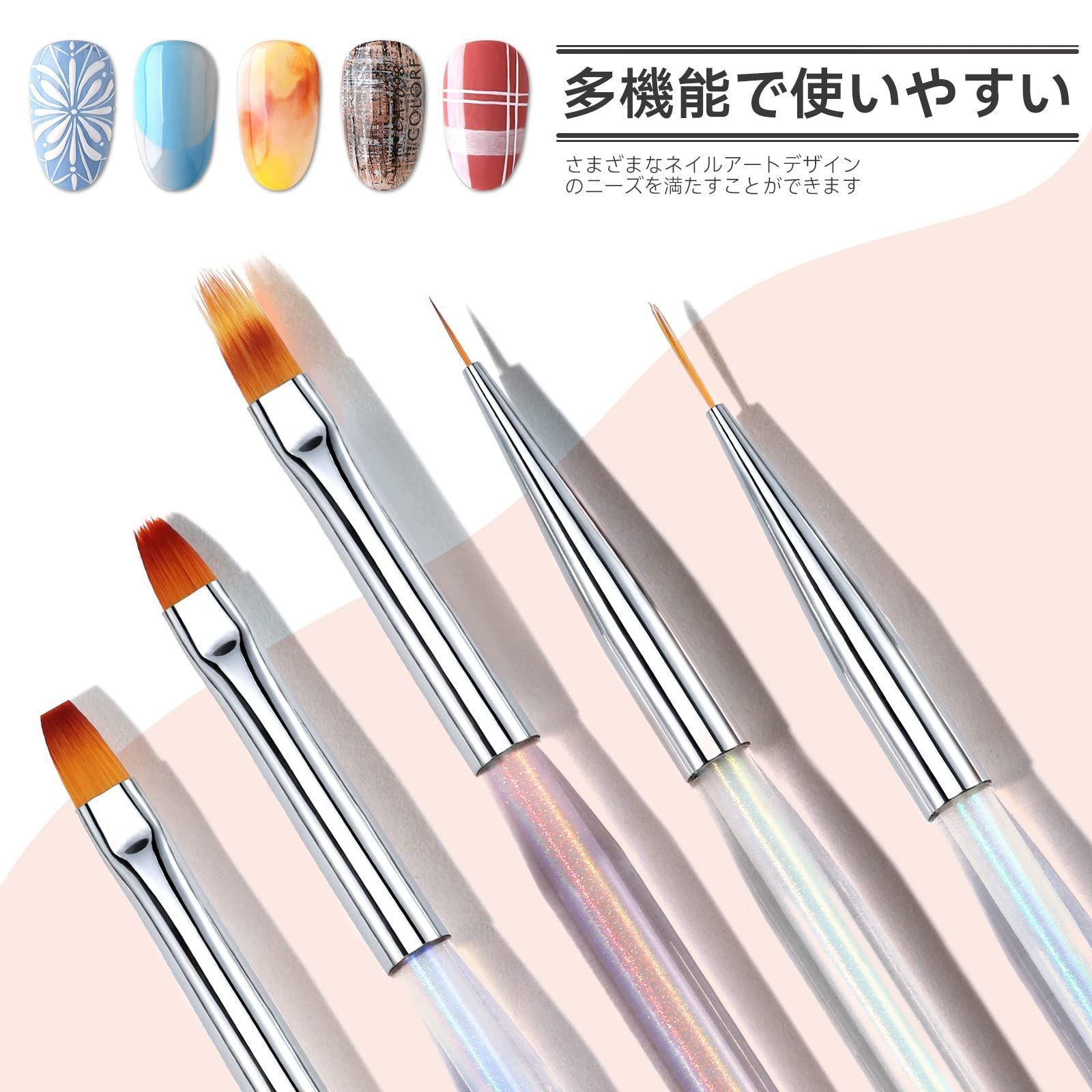 PLAFOPE 3個 ネイルペン ネイルアートツールアクセサリー ネイルアート Diy アクセサリー ネイルペインティング Diy - ネイルデザイン