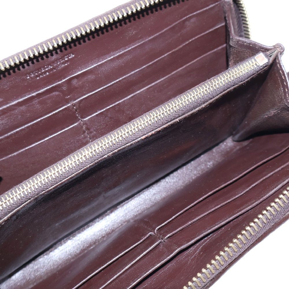 【美品】ボッテガヴェネタ　イントレチャート　ダークブラウン　長財布　財布　レザー 楽天市場】ボッテガ・ヴェネタ イントレチャート レザー