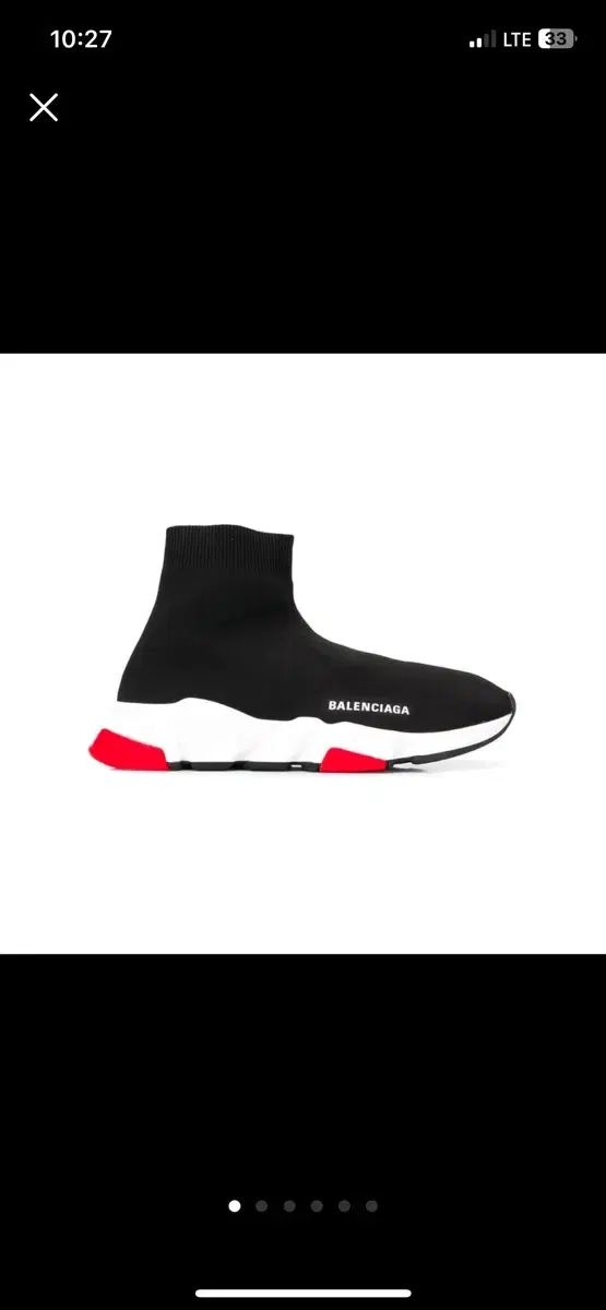 (本物) バレンシアガ スピードトレーナー 黒 赤 36 サイズ