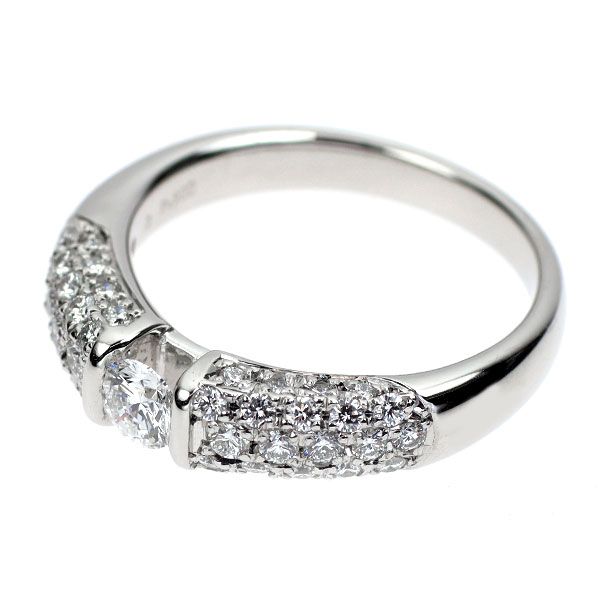 モニッケンダム Pt900 ダイヤモンド リング 0.387ct D SI1 G 0.75  