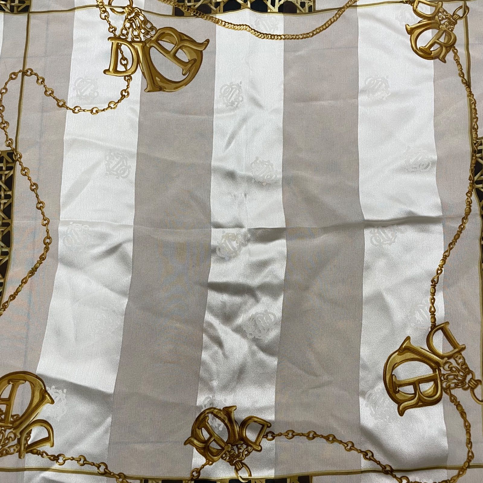 ◎ Christian Dior クリスチャンディオール 大判シルクスカーフ