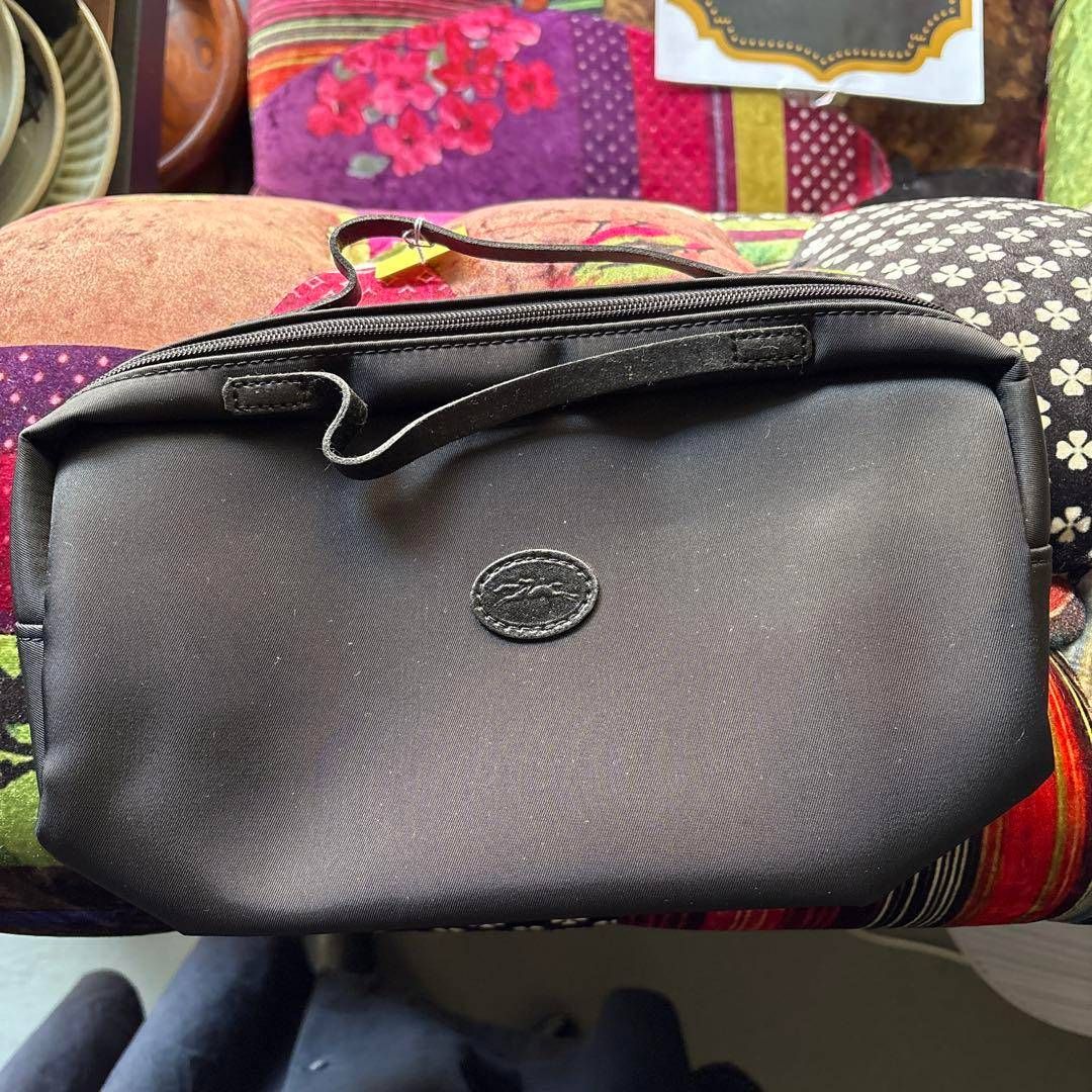 ロンシャン LONG CHAMP ポーチ ブラック 黒 クロ BLACK mini