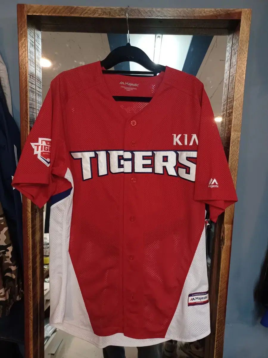 Majestic マジェスティック KIAタイガース キア タイガース イ ミョンギ マーキング ジャージ 半袖 xl