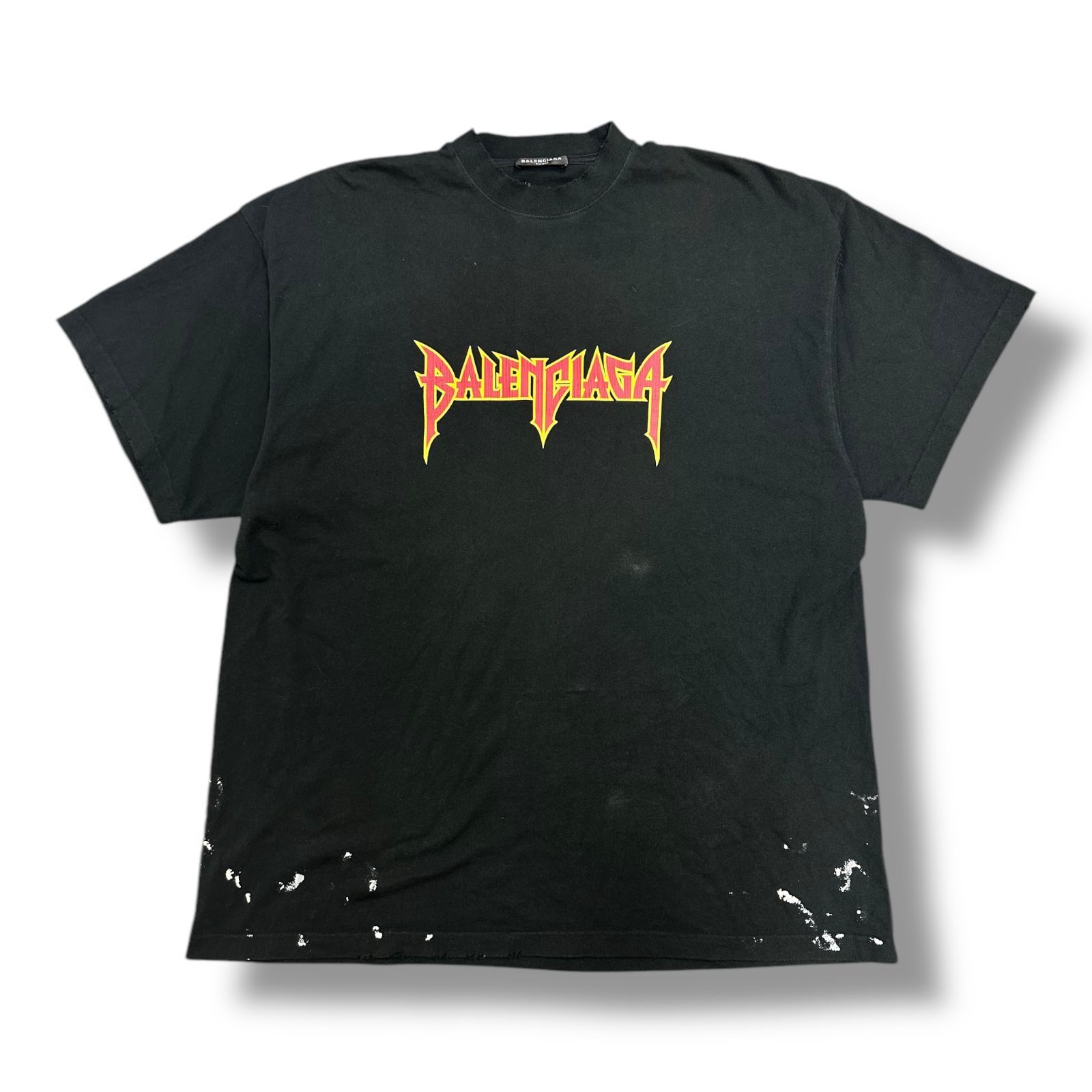 国内正規 BALENCIAGA 22SS METAL LOGO CRASHED SS TEE