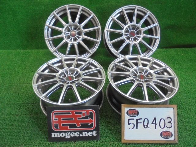 5FQ403 FF スバル STI 純正OP 17インチアルミホイール4本セット 17×7JJ 100×5H 48 BRZ XV SJ SH フォレスター