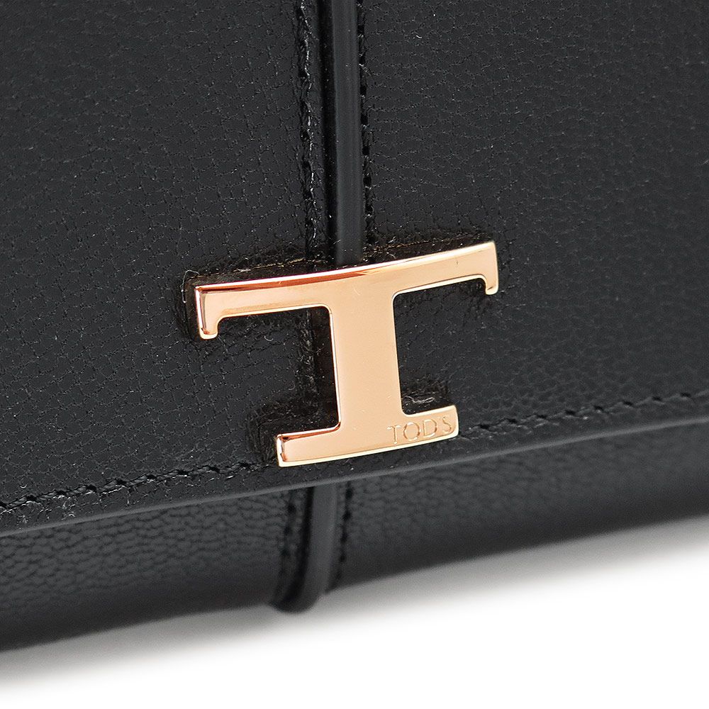 美品 TOD’S トッズ Tタイムレス パイソン 三つ折り財布 トッズ TOD'S 三つ折り財布 Tタイムレス ミニ財布 グレー