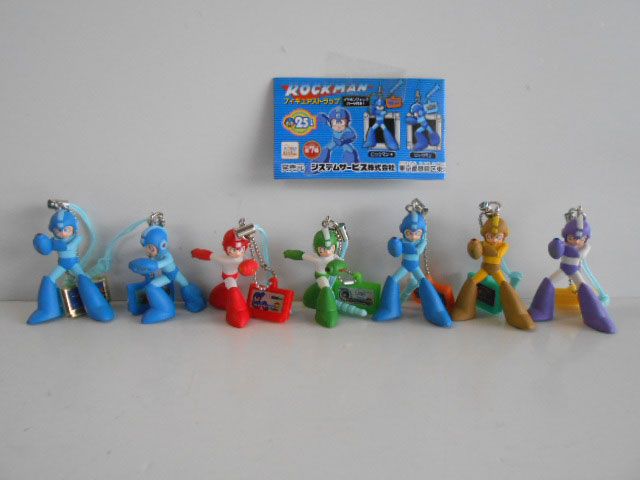 ♯Jzv27FJロックマンROCKMANフィギュアストラップ 入フル7種