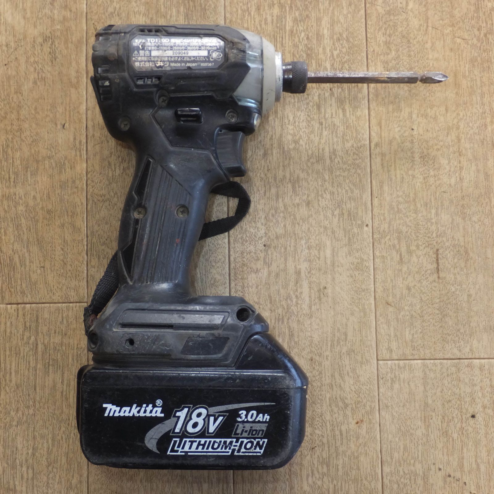 現状品】☆Makita マキタ TD170D 18V 充電式インパクトドライバ-