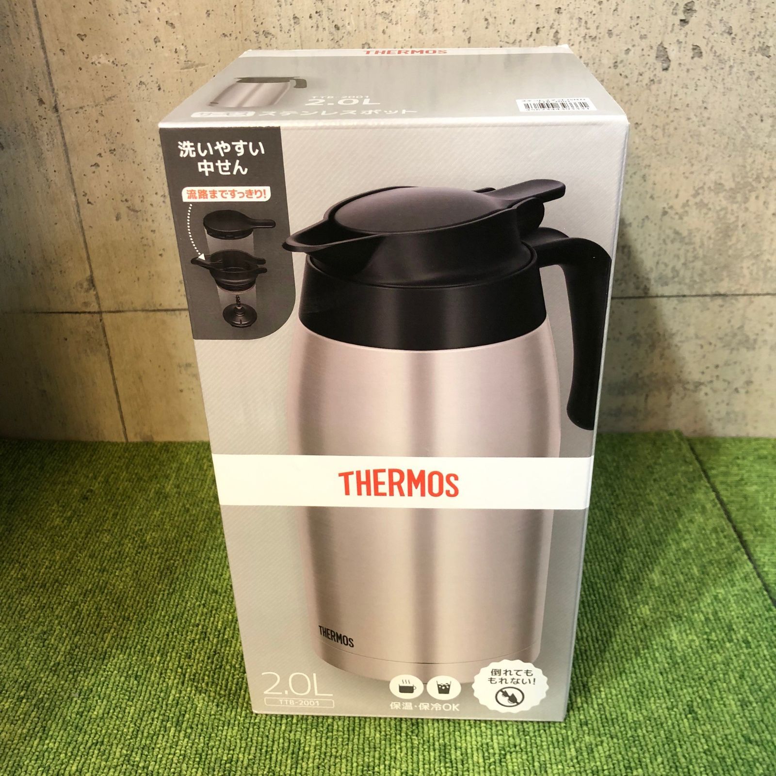 未使用/送料無料】THERMOS サーモス ステンレスポット TTB-2001 容量 