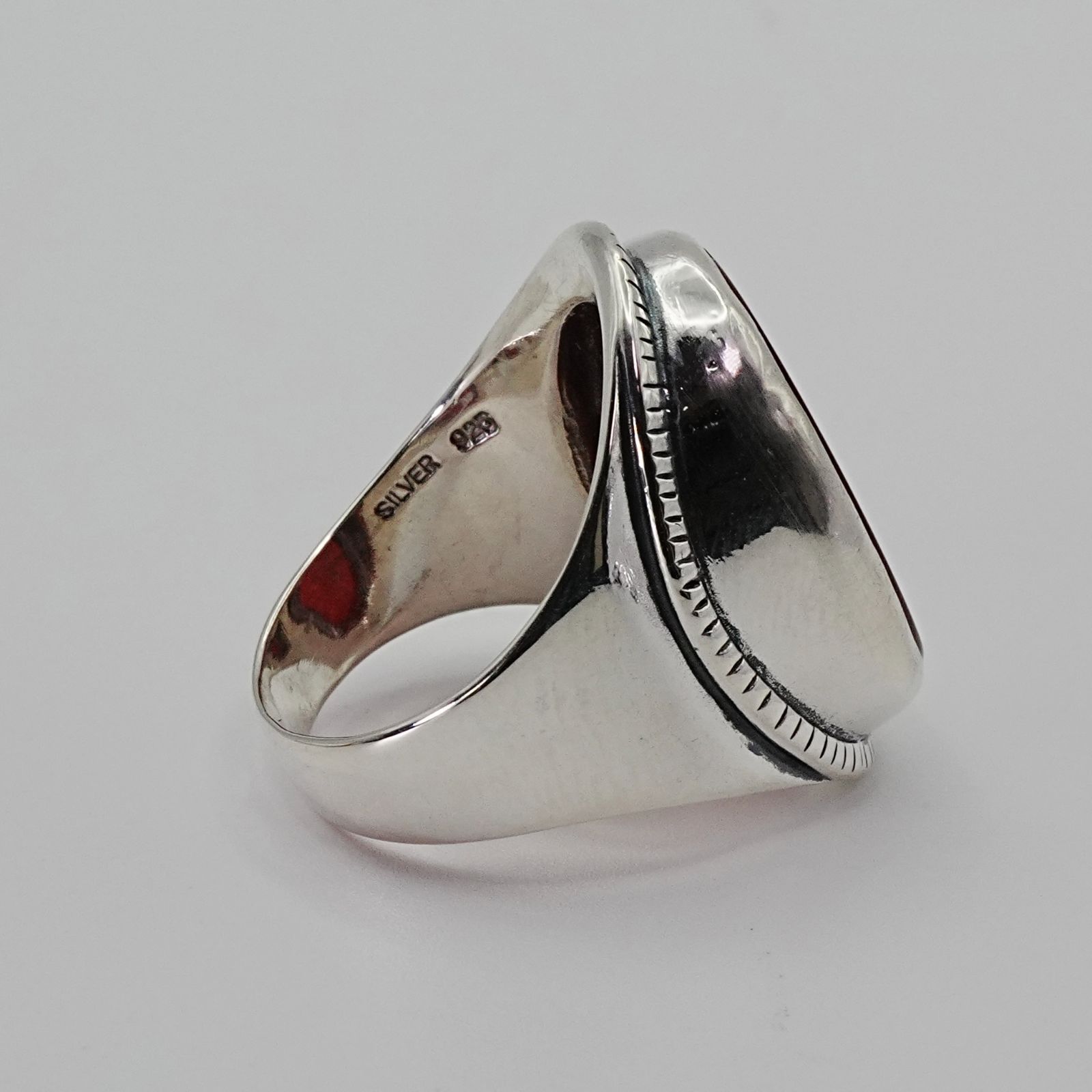 アガット シグネット リング K10 シルバー 13号 agete シグネット