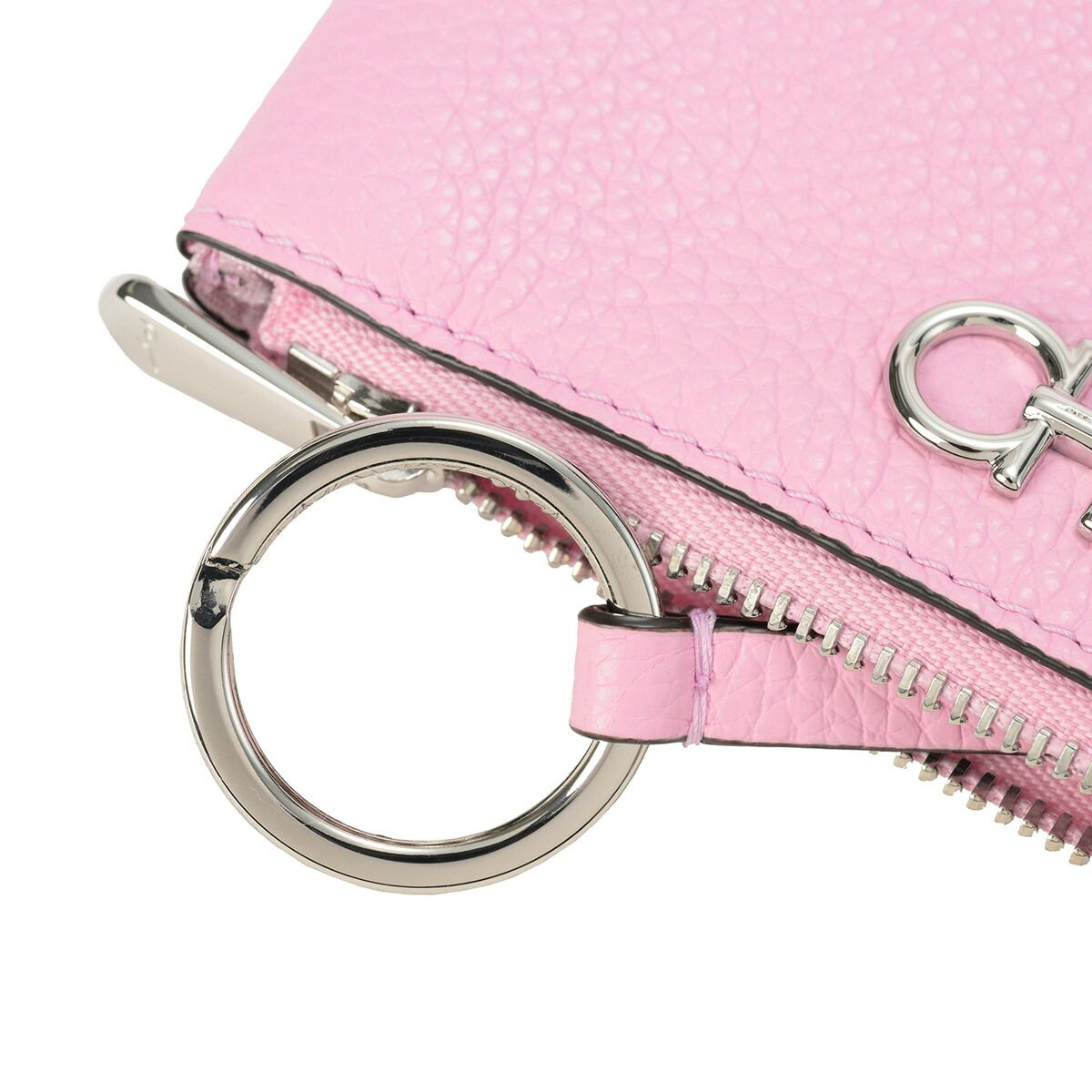 新品 フェラガモ FERRAGAMO カードケース キーケース バブルガム