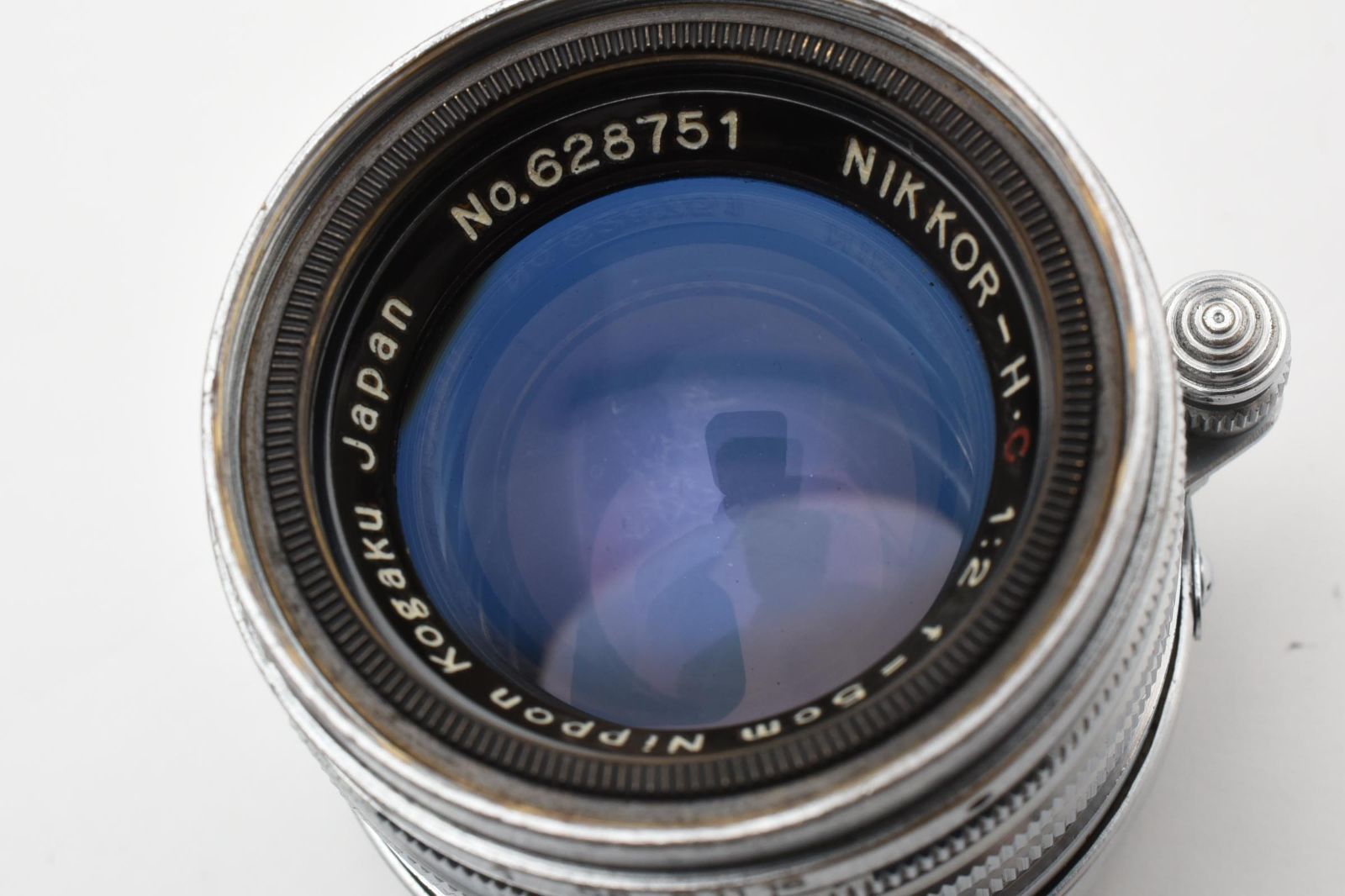 超希少Nikkor H C 5cm F/2 沈胴式 シリアル806 ライカL39 ◎ Nikon