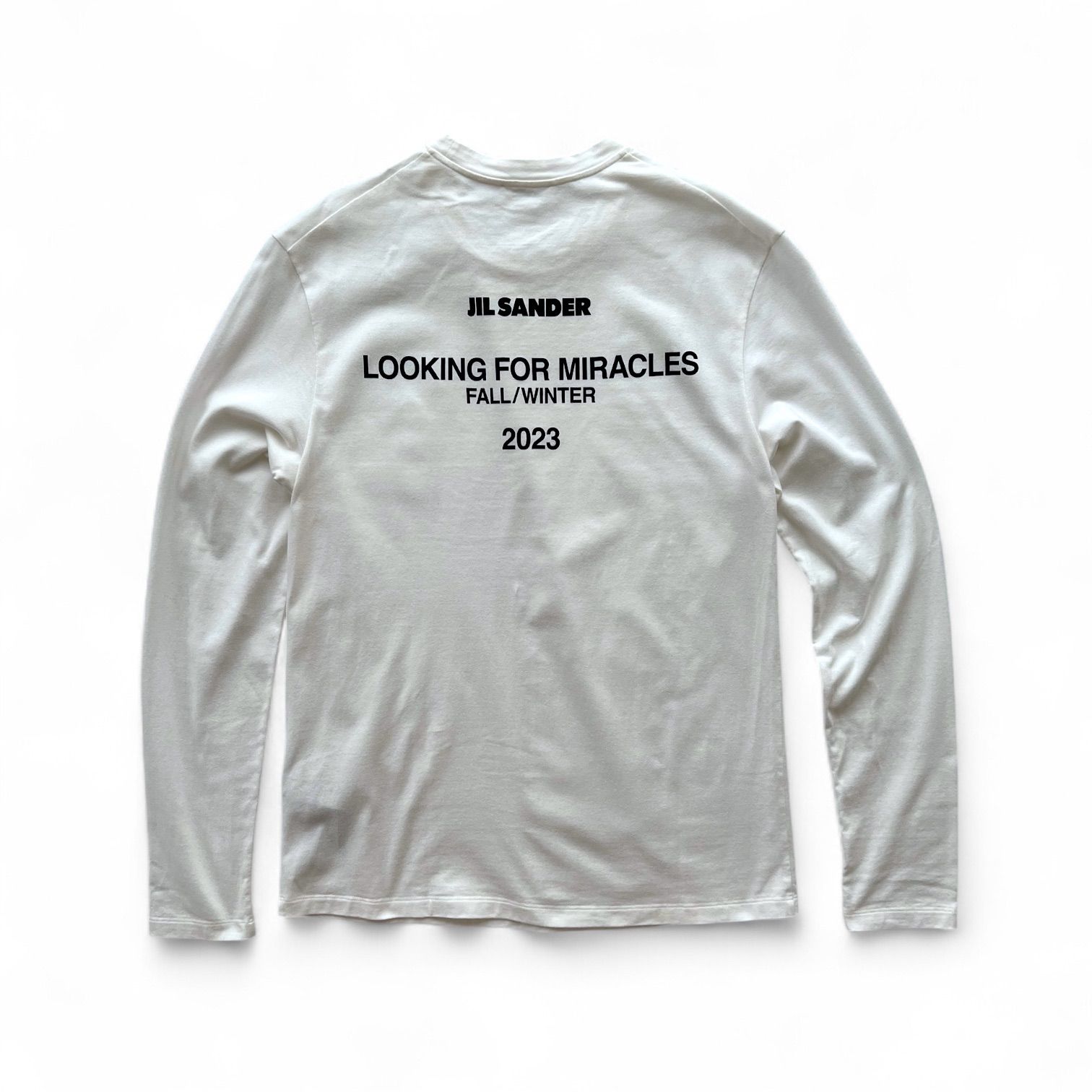 JIL SANDER ジルサンダー Back Logo Print Longsleeve T-Shirts バックロゴプリント長袖Tシャツ