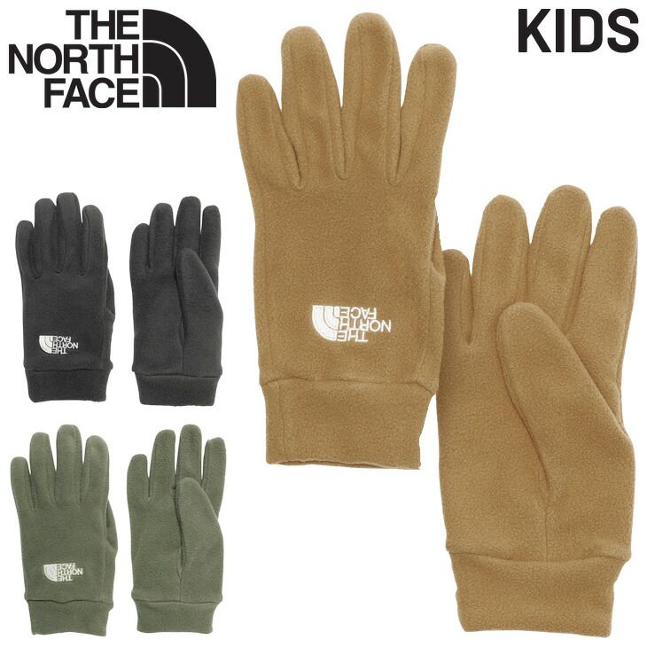 送料無料 ノースフェイス キッズ フリースグローブ 手袋 子ども用 THE NORTH FACE マイクロフリース 保温 防寒グッズ 冬小物 寒さ対策 こども 子供 アウトドア アクセサリー カジュアル ロゴ刺繍