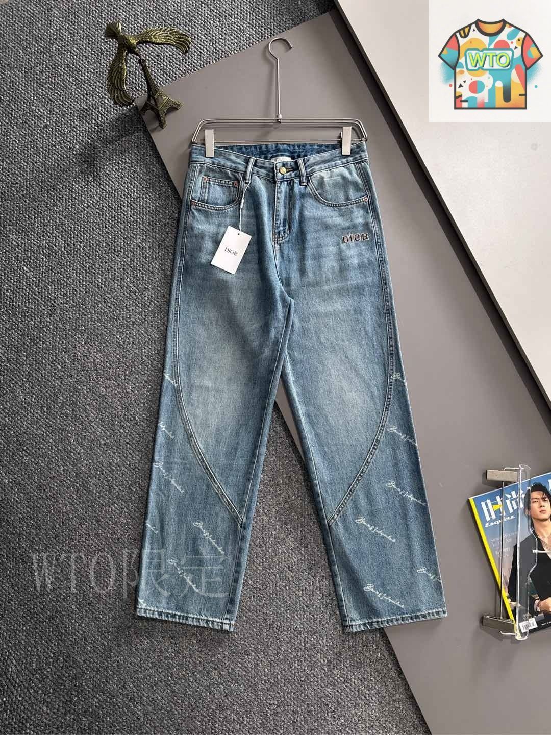 【新品未使用】Dior ジーンズ   10A 今日特価】Dior 2025 Straight Jeans ディオール 2025