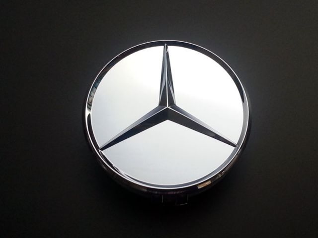 [ベンツ純正]ベンツ C209 CLK ホイールキャップ クローム＆クローム(B6 647 0207)