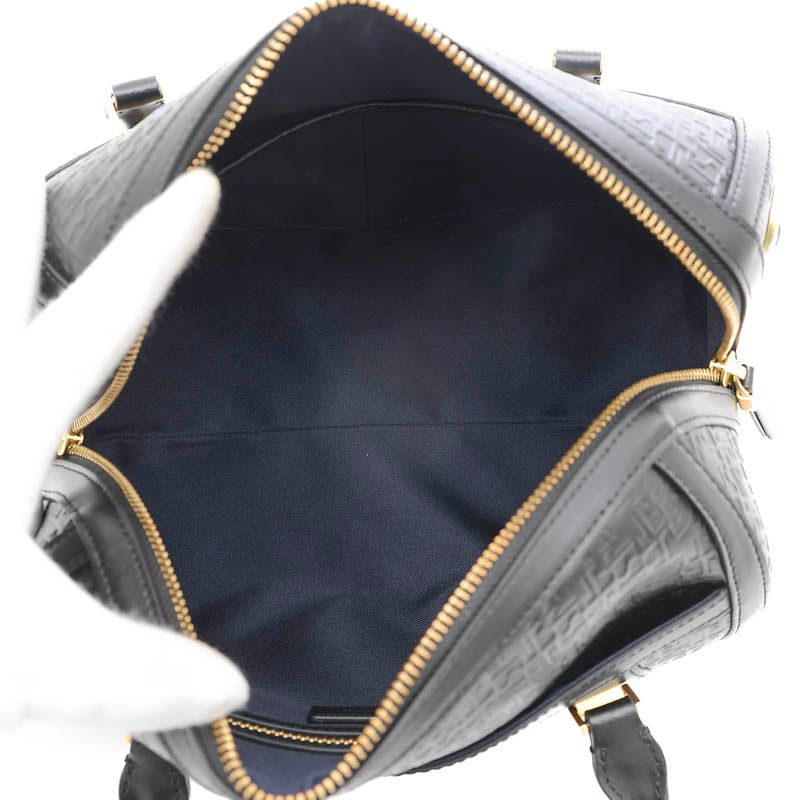 サマンサタバサ ポムディスポワール 型押しボストン 2Wayバッグ レザー  