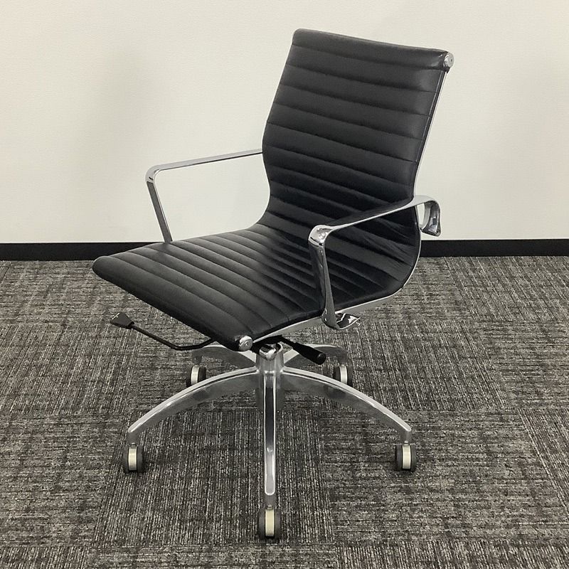 中古】イームズ アルミナムチェア リプロダクト ブラック