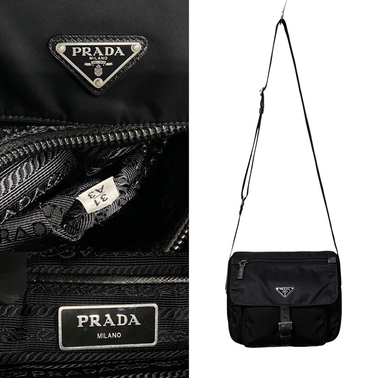 PRADA サコッシュ ショルダーバッグ サフィアーノ ナイロン - バッグ