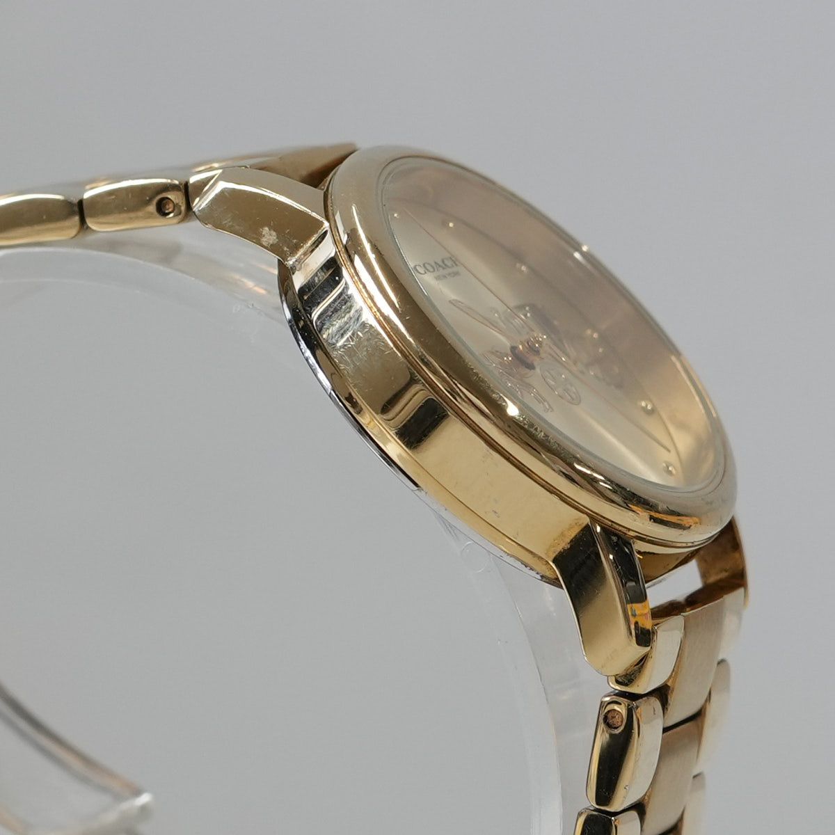 COACH GRAND レディース 腕時計 USED超美品 コーチ グランド ゴールド  