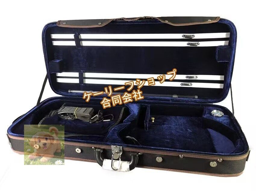 木製 4|4サイズ対応 バイオリン＆ビオラ用 2本収納 ハードケース WWW_NOITHATQUANGTHANH_NET