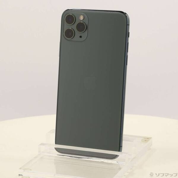 品〕iPhone11 Pro Max 256GB ミッドナイトグリーン MWHM2J／A