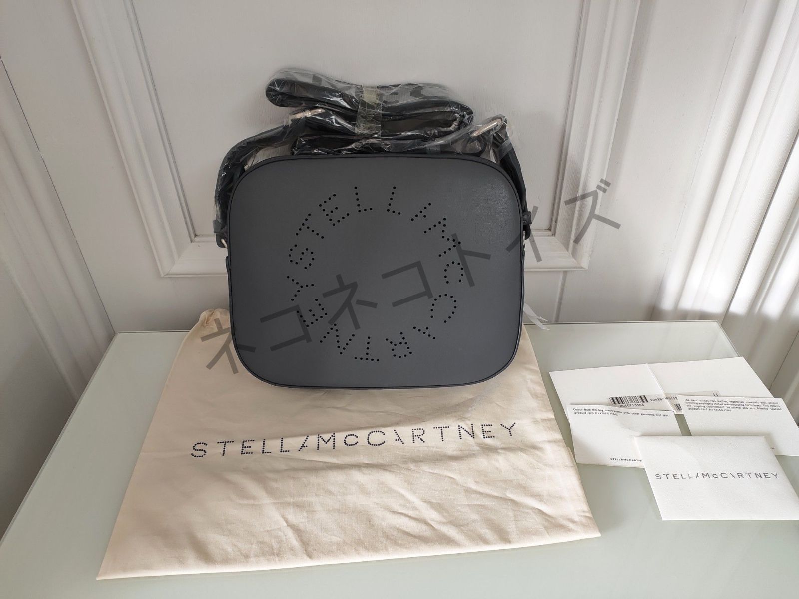 人気  ステラマッカートニー stella mccartney レディース  カメラバッグ バッグ  ショルダーバッグ 美品  Grey f