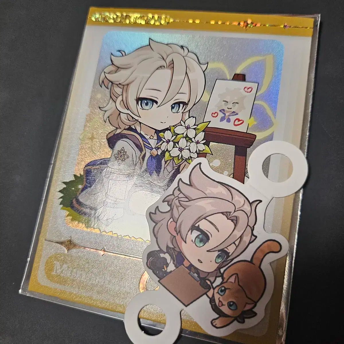 【雷市場（ポンジャン）商品韓国直送】 原神 アルベド フォトカード トレカ トレカ カフェー