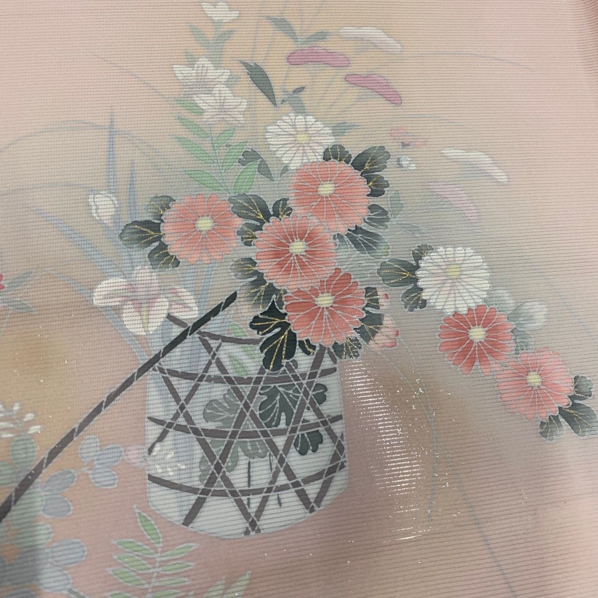 草花 金銀彩